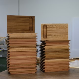 Trancherbräda av ask, ek och bok